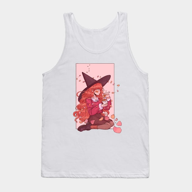 Magic Rose Facemask Witch Tank Top by RedBeanPorridge TeePublic Store